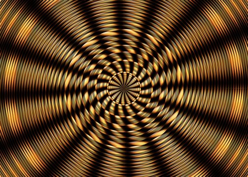 Black and yellow structure