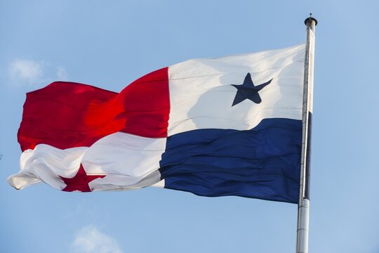 The flag of Panama, Panama City, Panama