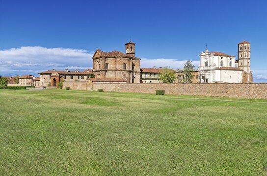 The Abbey of Lucedio, Principato di Lucedio, starting point for rice cultivation in Europe, Trino, Province of Vercelli, Piedmont, Italy
