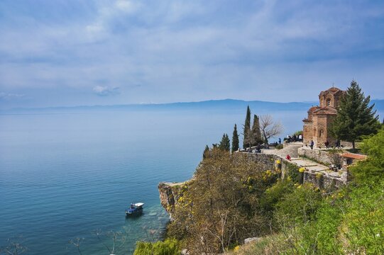 Church of St. John at Kaneo, Unesco World Heritage Site, on Lake Ohrid, Ohrid, Macedonia