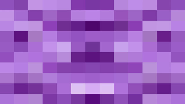 Modern purple pixelated mosaic background with abstract square grid pattern, pixel art style digital texture for retro gaming, tech projects and creative layouts