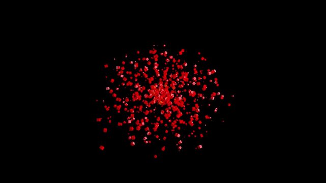 Colourful Cubes Explosions, could be used for concerts, events animation background or backgrounds or just bg. use it for particles theaters or party celebration. can be used for galleries eye 