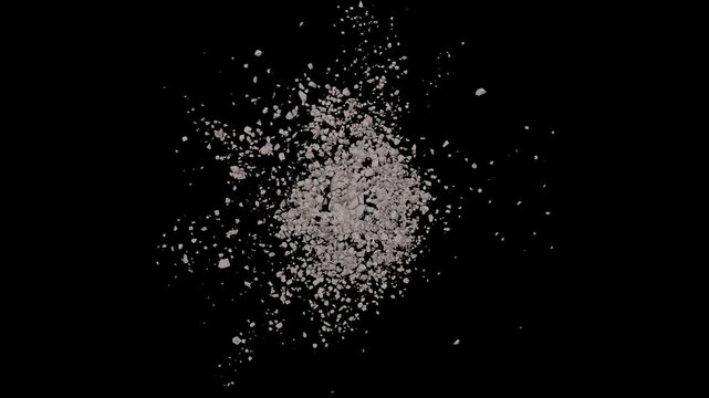 a debri expanding animation