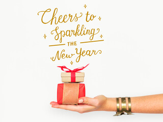 Cheers to sparkling new years word © Rawpixel.com