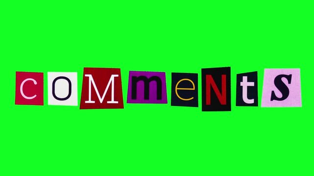 Comments Backdrop Features Lively Feedback Through Playful Lettering Styles, Colorful Background Displays Vibrant Comments Highlighting Interactive Community Discussion And Moderation Practices