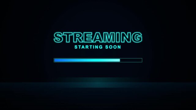 Plain black screen background for live stream starting soon