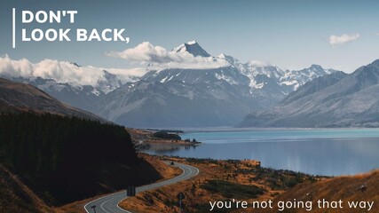 Fototapeta premium Motivational quote blog banner template