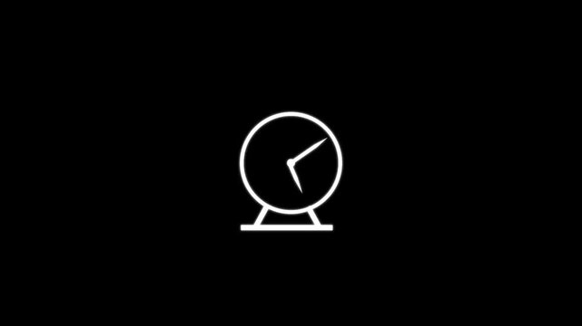 Time-lapse of black and white classic wall clock, textured grey concrete background, moving shadows, day to evening transition