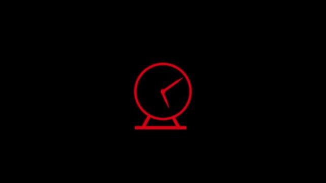 Time-lapse of black and white classic wall clock in office or modern design building, textured concrete background, moving shadows from window blinds sunlight, sunny day to evening transition, zoom in
