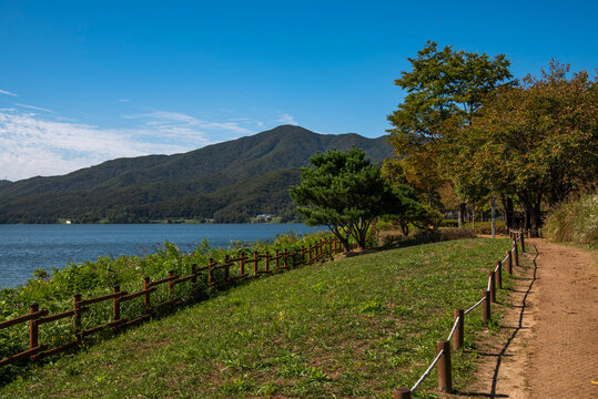 남양주 다산생태공원과 팔당호 한강 풍경, Scenery of Dasan Ecological Park in Namyangju, Paldang Lake, and the Han River
