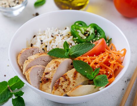 Healthy Asian bowl
