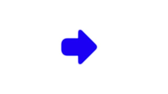 Smooth rightward arrow animation on white background, ideal for digital interfaces, navigation, websites, and presentations.