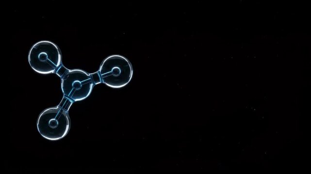 Adenosine Diphosphate Molecular Scaffold and Steel-Blue Glass Rest