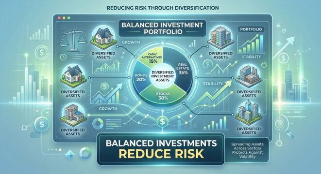 Balanced Investment Portfolio Strategy for Reducing Risk Through Diversification
