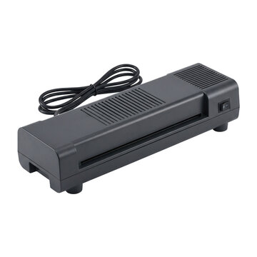 Black laminator for office supply, isolated on transparent background