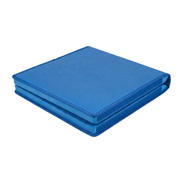 Blue dojo mat for martial arts, isolated on transparent background