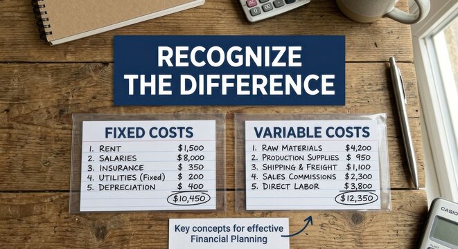 Recognizing the Difference Between Fixed and Variable Costs for Financial Planning