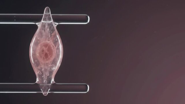 Spindle Fibroblast Cell Rest on Extracellular Guide Rails