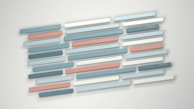 Colorful strips slide staggered