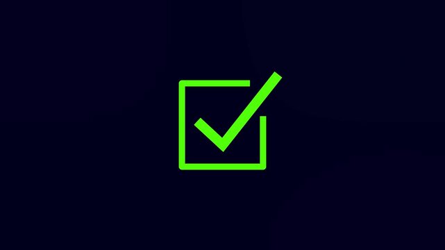 Animated green check mark icon. right check mark icon transparent background.4