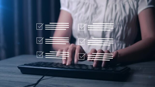 Business performance checklist. checklist surveys, digitally fill out forms, assessments, questionnaires, survey applications, online exams, or project evaluations.