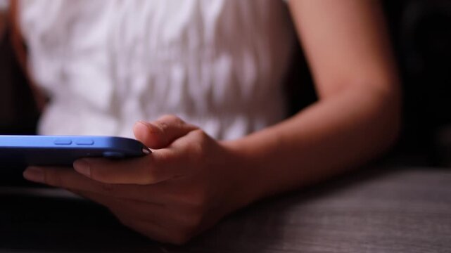 Woman using tablet device, remote work lifestyle, online learning and mobile communication concept.