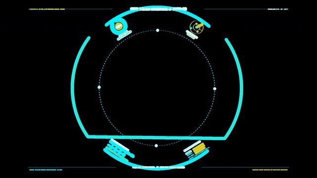 High-tech billionaire armor helmet visor HUD with curved spherical widgets, arc reactor energy gauge, biometric heart rate ECG wave, and empty actor face aperture on transparent alpha channel 