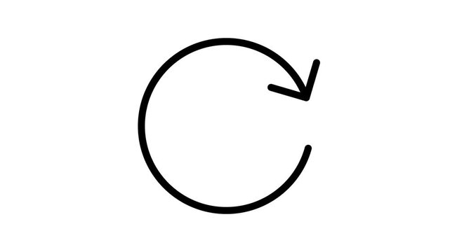 Animated Update Sign Icon Motion Graphic Reload Arrow UI UX