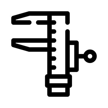 micrometer line icon