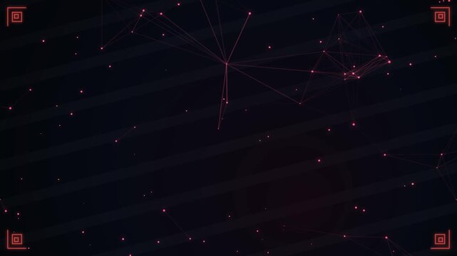Cosmic star connection network with glowing dots and lines abstract