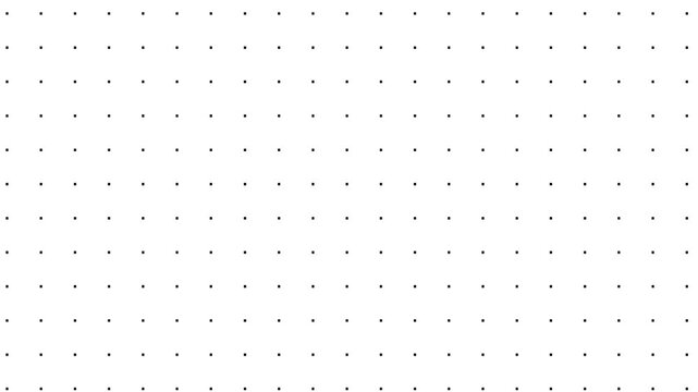 White background with flowing gray dot grid pattern motion graphics video. Dynamic geometric polka dot mesh animation for technology business and broadcast design. Seamless light backdrop illustration