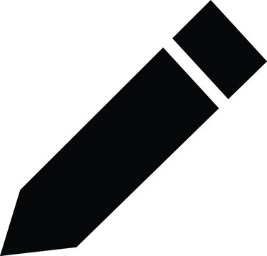 Pencil icon vector for edit button and ui design isolated on white background