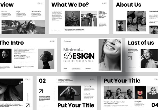 Minimal Design Presentation Template