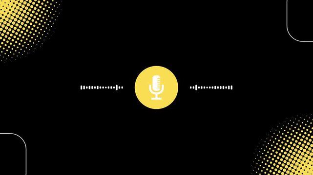 Yellow Modern Podcast Talk Video