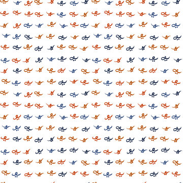 Repeating pattern of abstract calligraphic symbols