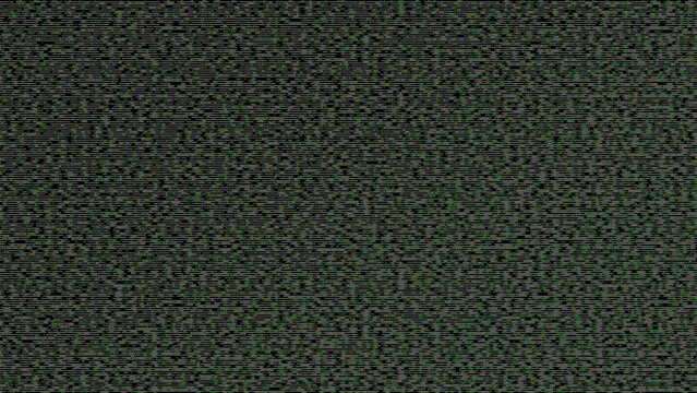 Abstract green digital noise background with pixel static grid texture. Perfect for modern technology design, computer programming, gaming banners, and sci-fi art.