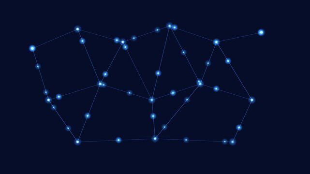Digital payment network flow loop, glowing fintech transaction background