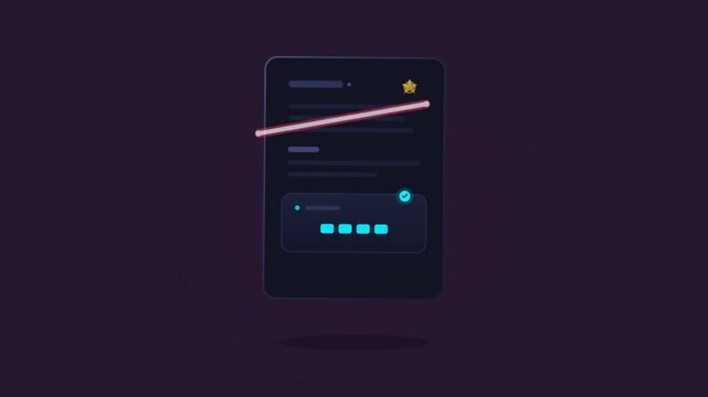 Minimal 2d user interface animation with interactive button states