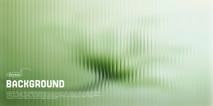 Abstract green background with vertical distorted wave lines gradient template wallpaper creative geometric composition backdrop structure dimension