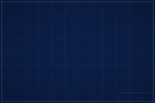 Dark blue blueprint grid background with technical lines