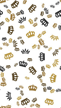 Scattered Crowns Pattern