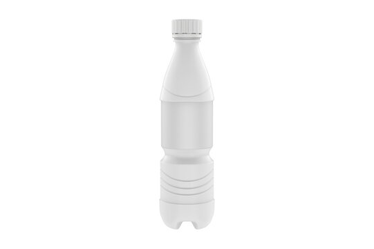 PET plastic bottle isolated on a clean white background. 3d illustration