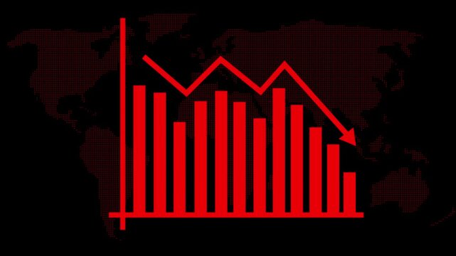 Financial Growth Trend Animation with Positive Revenue Indicators