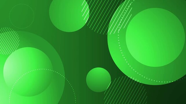 Abstract gradient background with overlapping translucent circles and diagonal lines animation