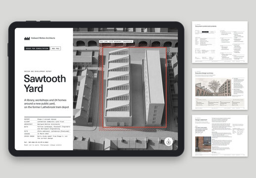 Architecture Proposal & Report Template, Urban Planning Brochure, Project Presentation & Modern Architecture Portfolio