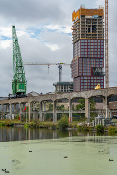 The Hague, The Netherlands, September 13, 2026, The Blox Residential Tower in The Hague&rsquo;s Binckhorst District under construction, Designed by LEVS Architecten and Flux Architecture