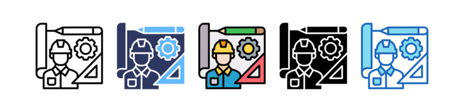 Engineering Design multiple icon