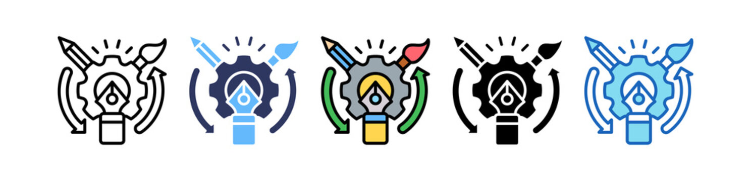 Process Design multiple icon