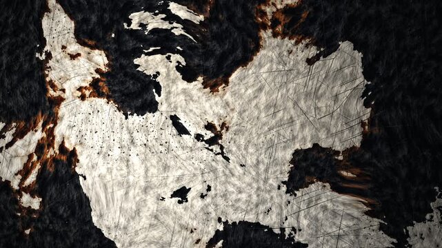 Animated Grunge Texture with Peeling Paint and Scratches Seamless Loop