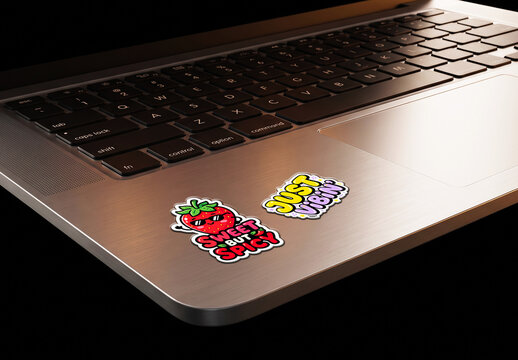 Laptop Sticker Logo Effect